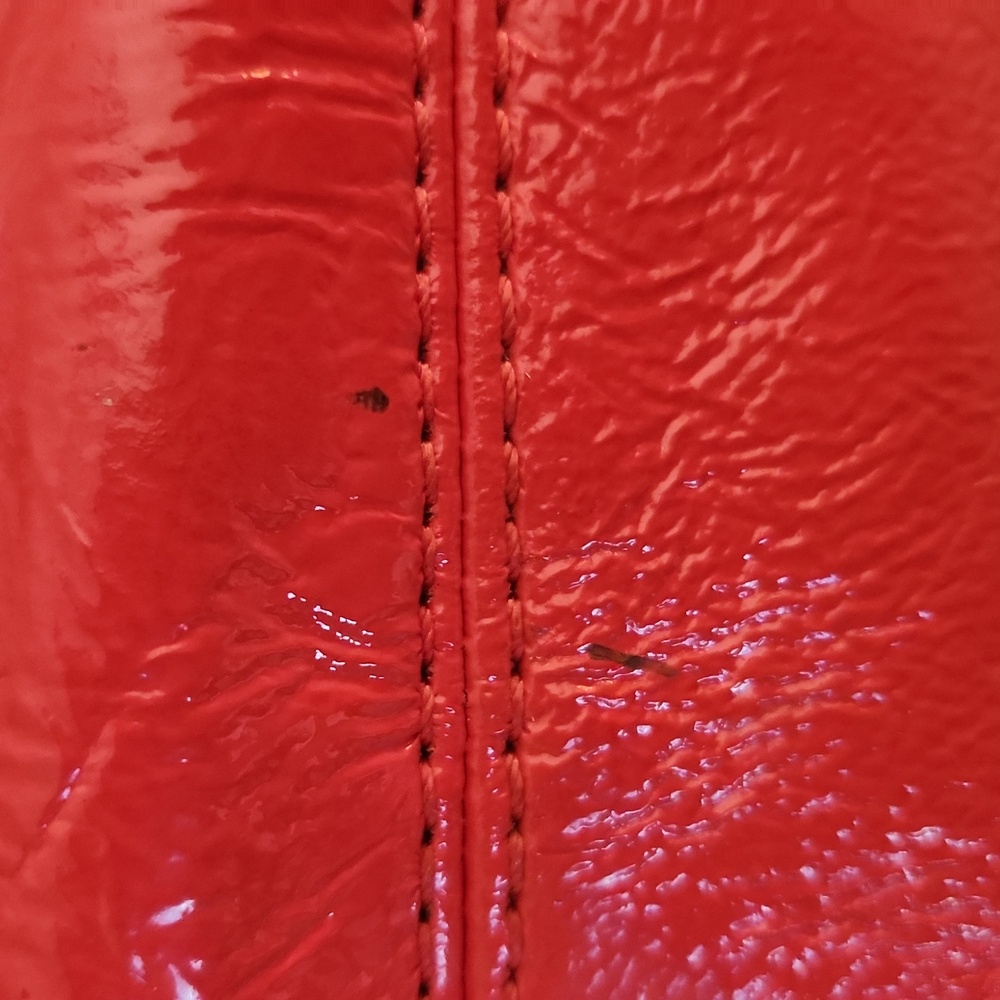 Michael Kors red patent with gold hardware purse - Picture 13 of 16